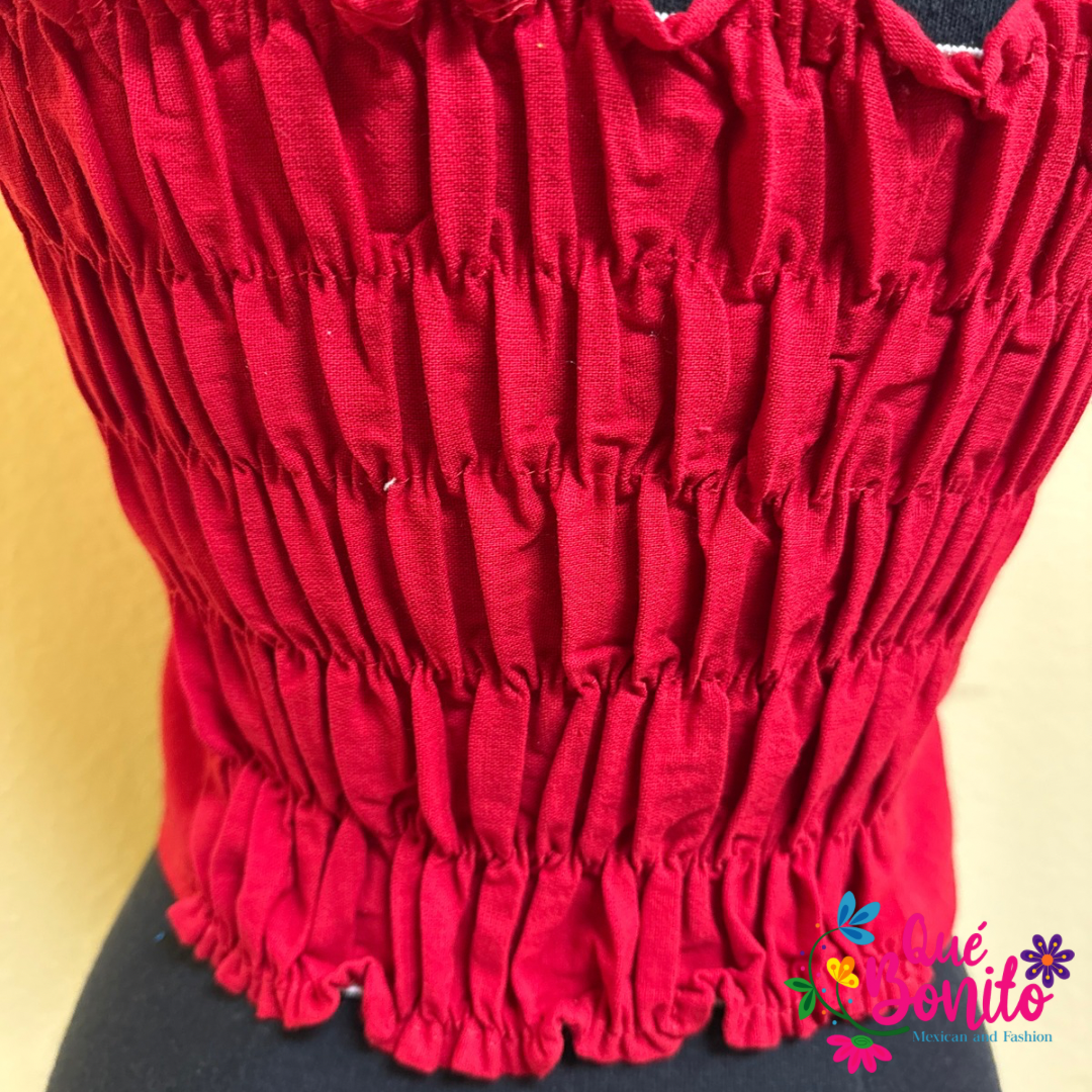 Embroidered Corset One Size Que Bonito Mexican and Fashion