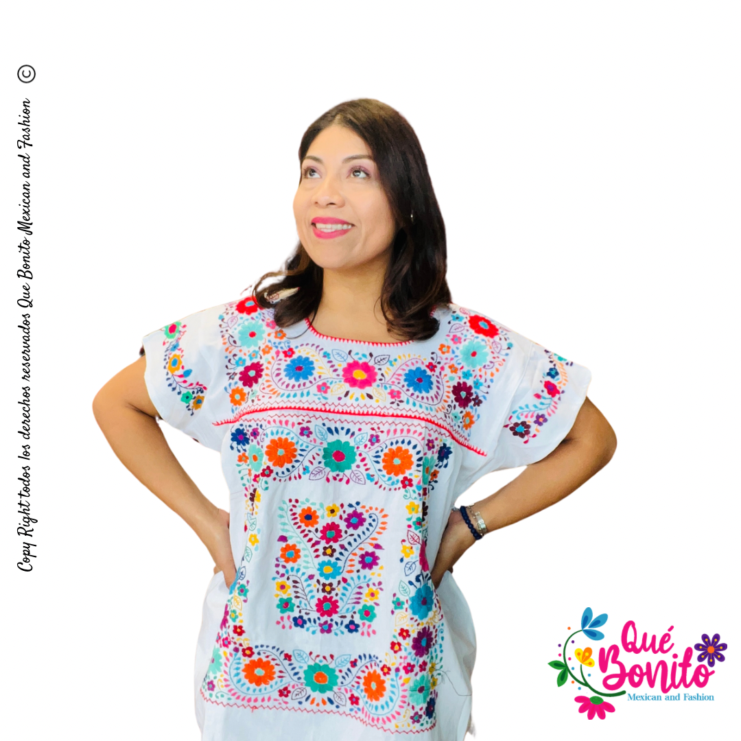 Puebla Hand Embroidered Blouse