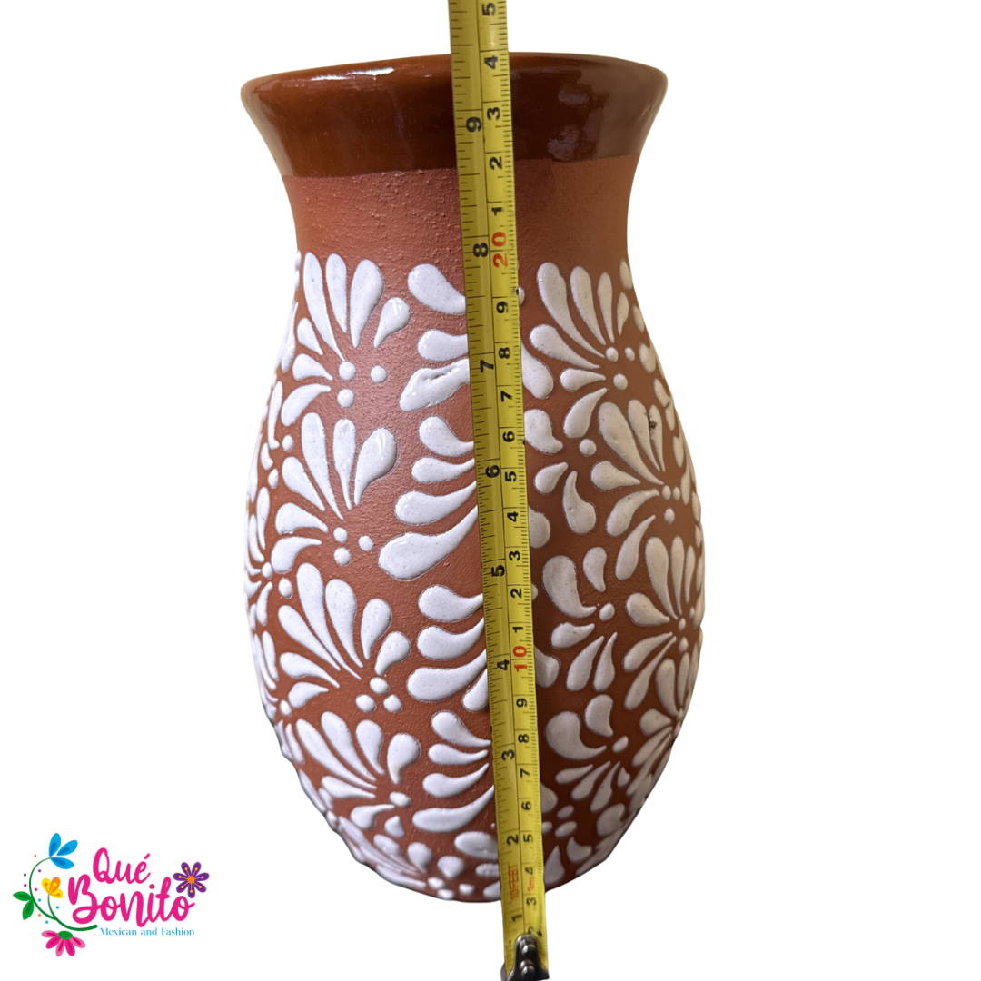 Floral Vase Hand Crafted Water Resistant