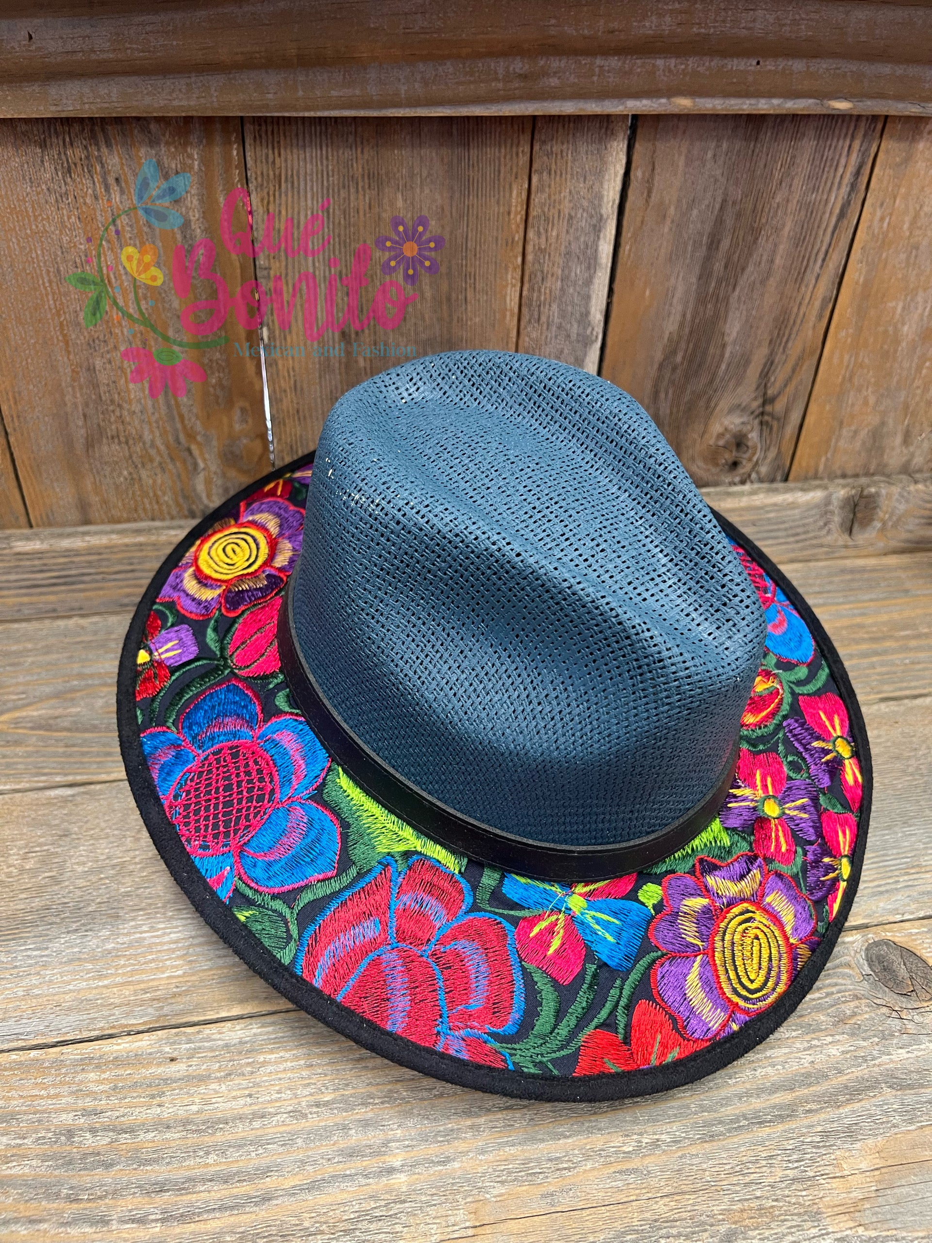 Xiomara Embroidered Hat Que Bonito Mexican and Fashion