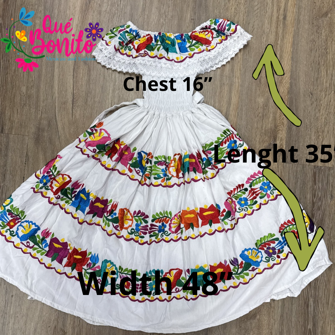 Fiesta Party Dress Que Bonito Mexican and Fashion