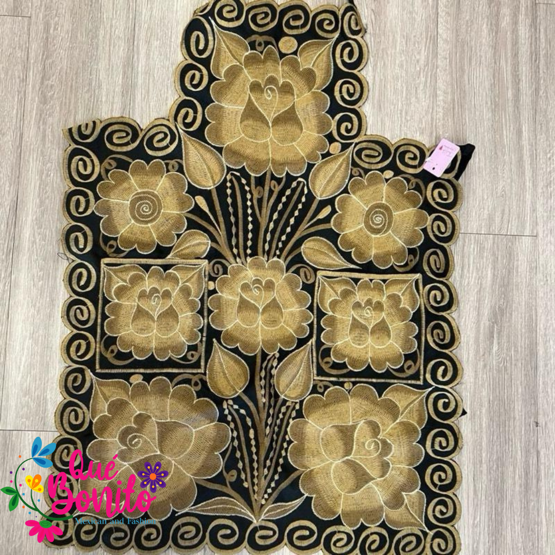 Floral Apron Embroidered Que Bonito Mexican Fashion