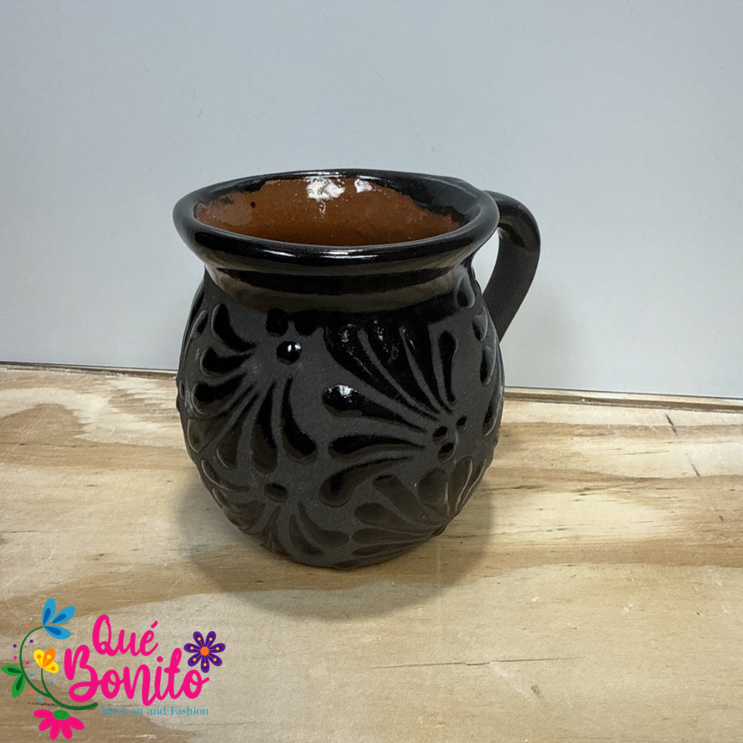 Traditional Cup for Hot Chocolate, Coffe or Tea Handcrafted Lead Free Black Color