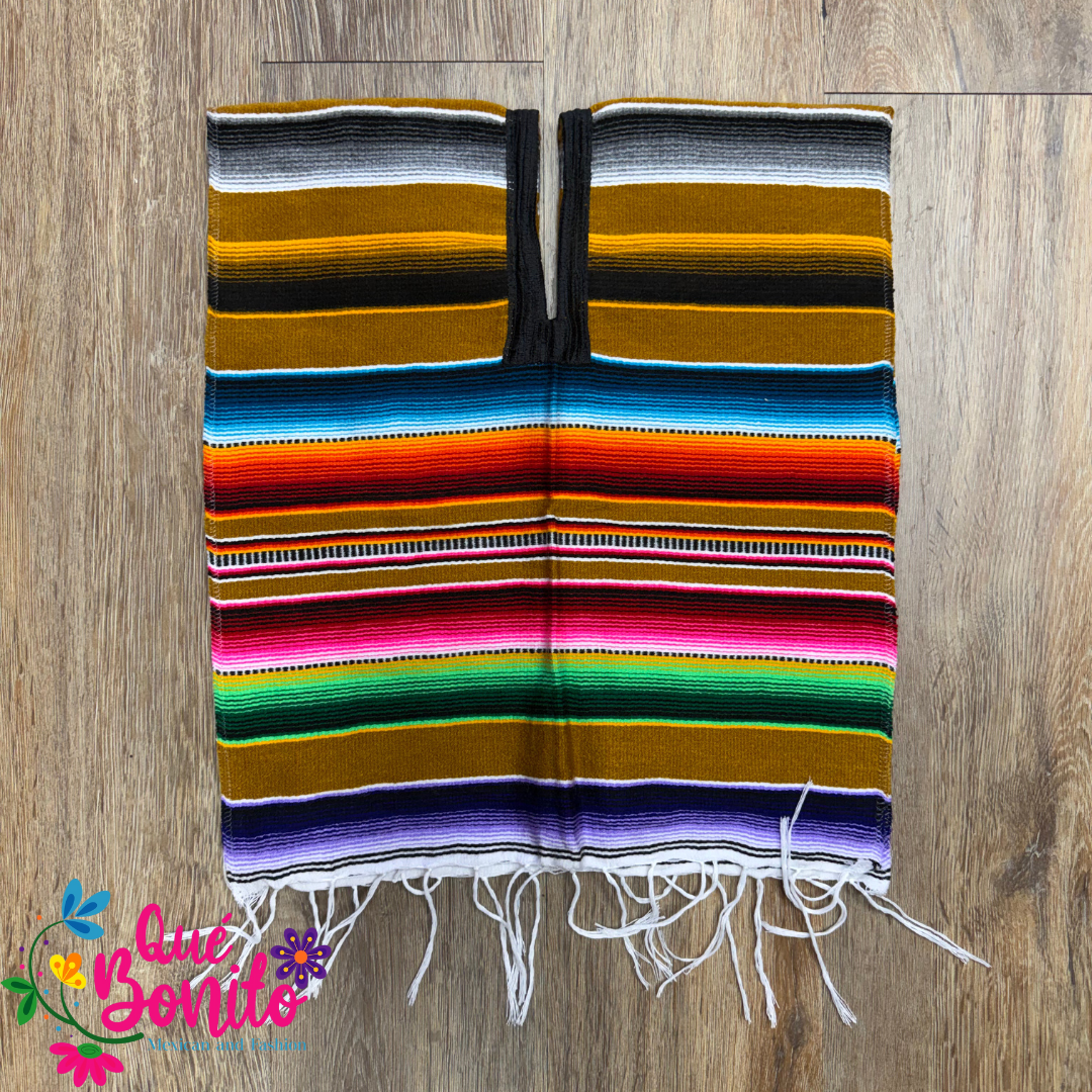 Small Poncho Traditional Sarape Style for Special Occasions.