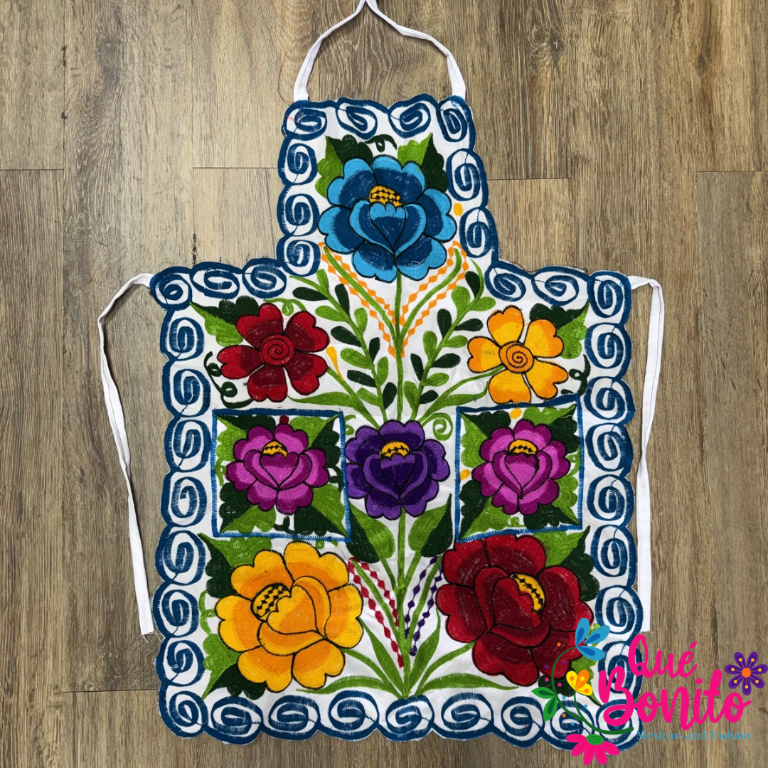 Floral Apron One Size with Adjustable Straps