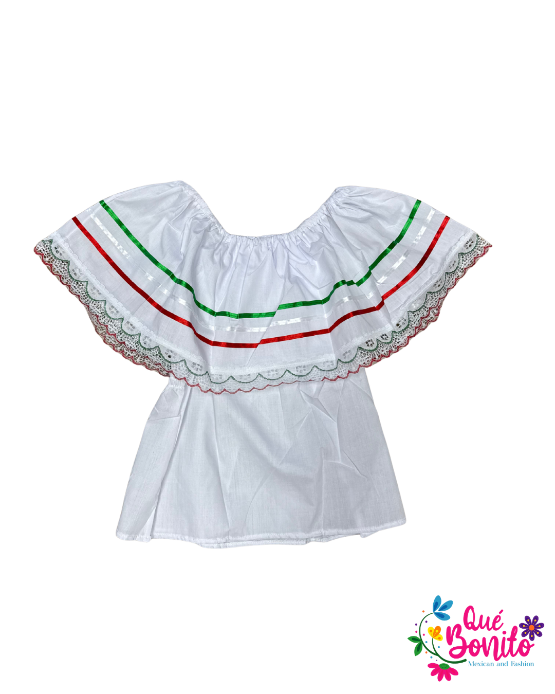 Traditional Campesina with Ribbons Que Bonito Mexican and Fashion