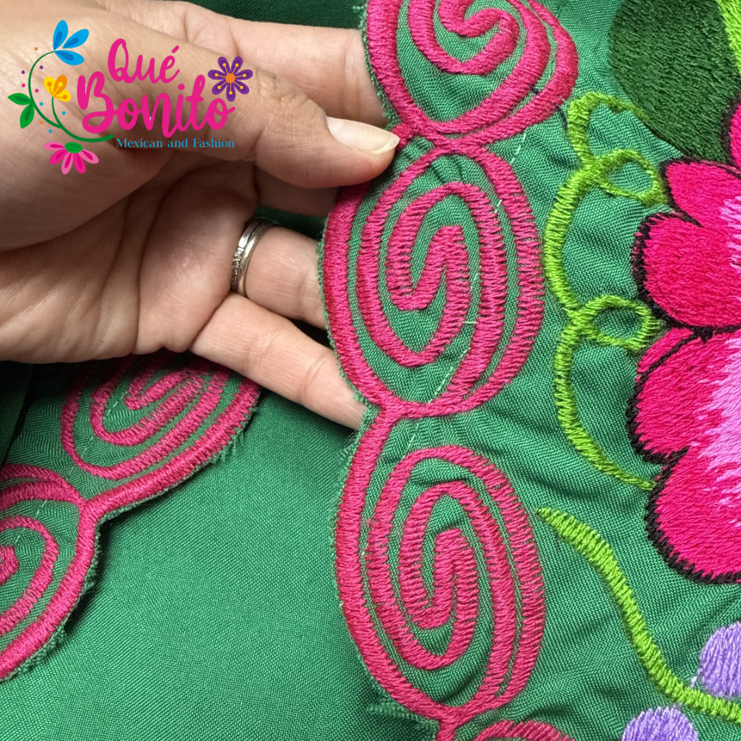 Floral Half Apron One Size with Adjustable Straps