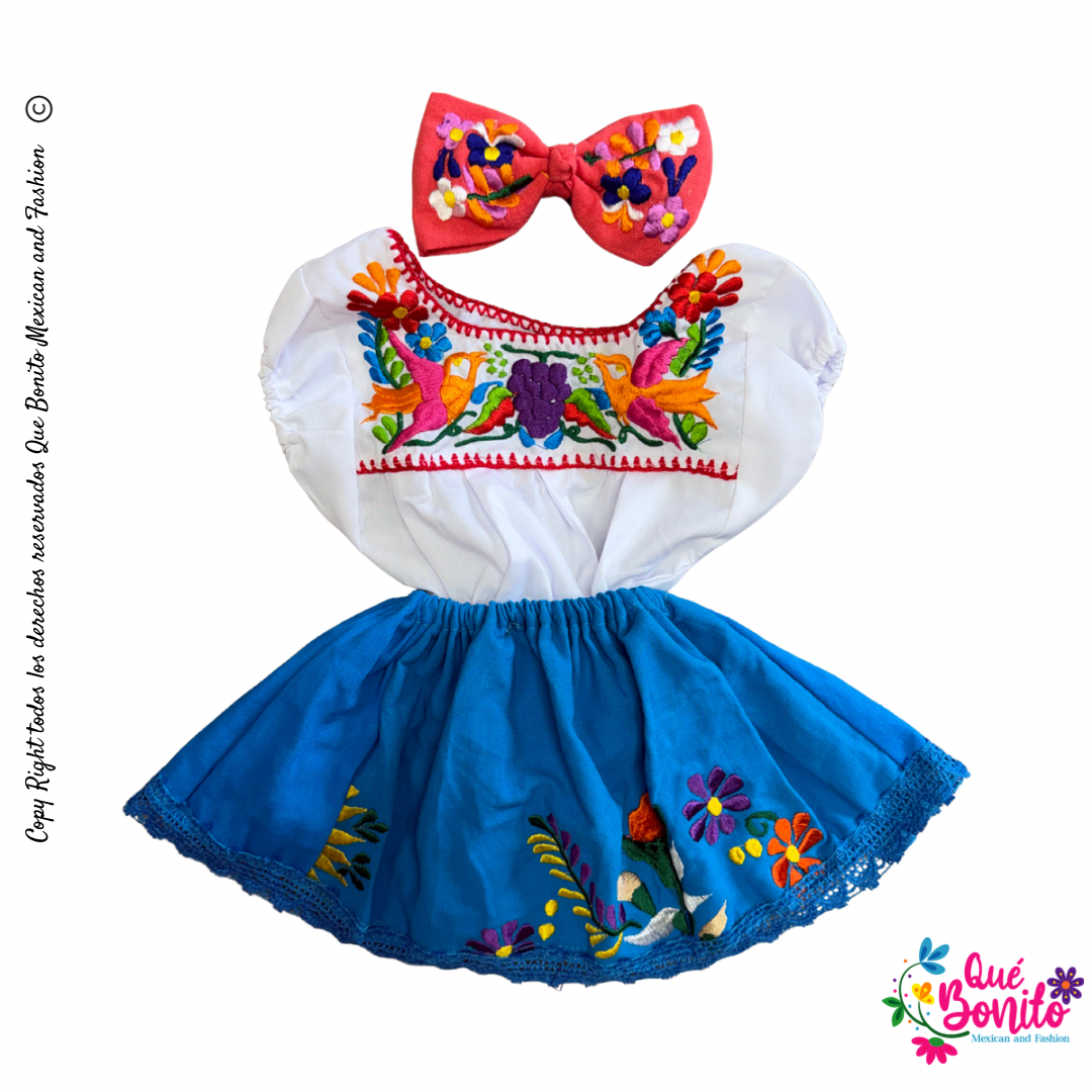 Set Blouse, Skirt and Bow Baby