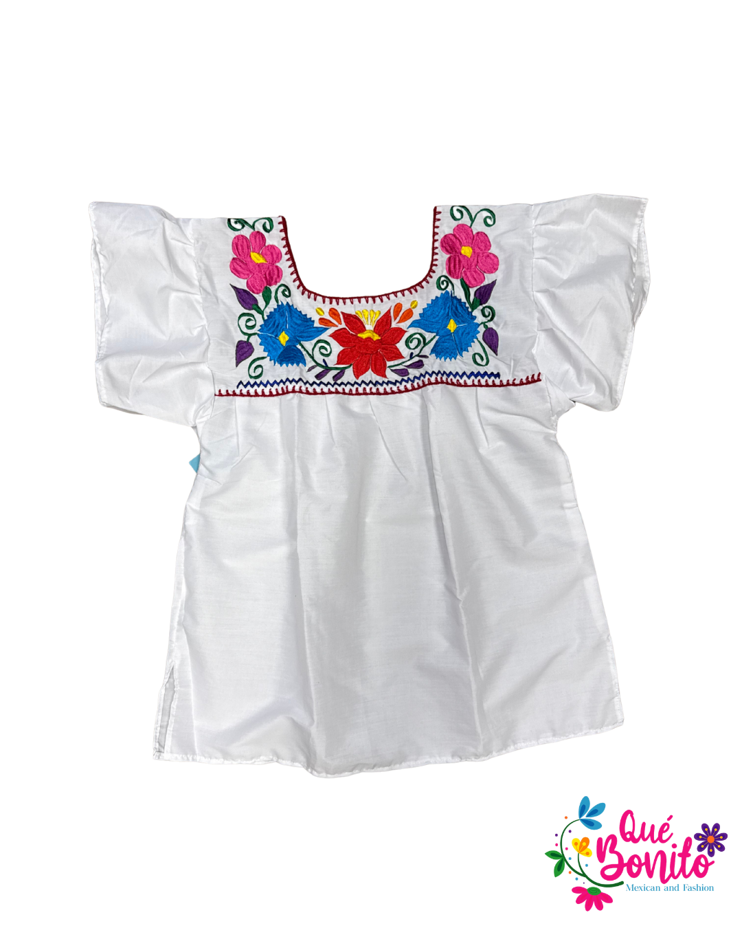Traditional Top with Sleeve Que Bonito Mexican and Fashion