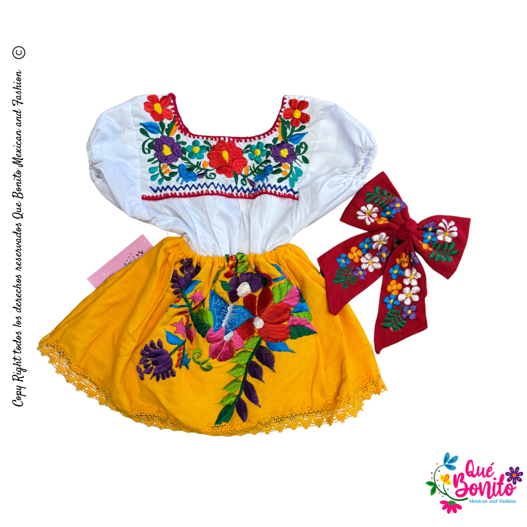 Set Blouse, Skirt and Bow Baby