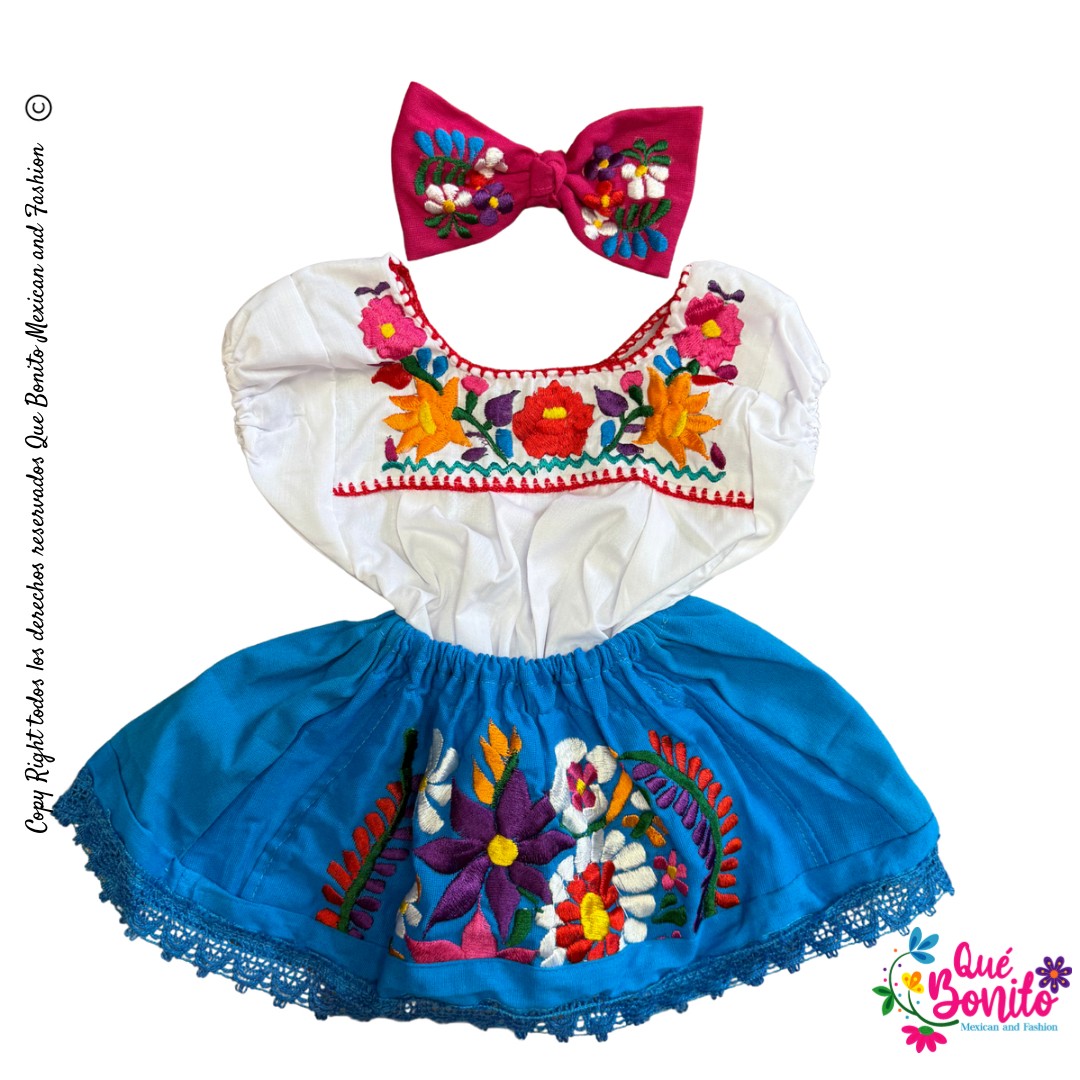 Set Blouse, Skirt and Bow Baby