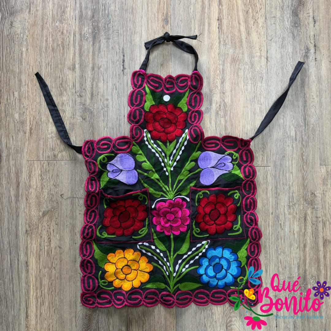 Floral Apron One Size with Adjustable Straps