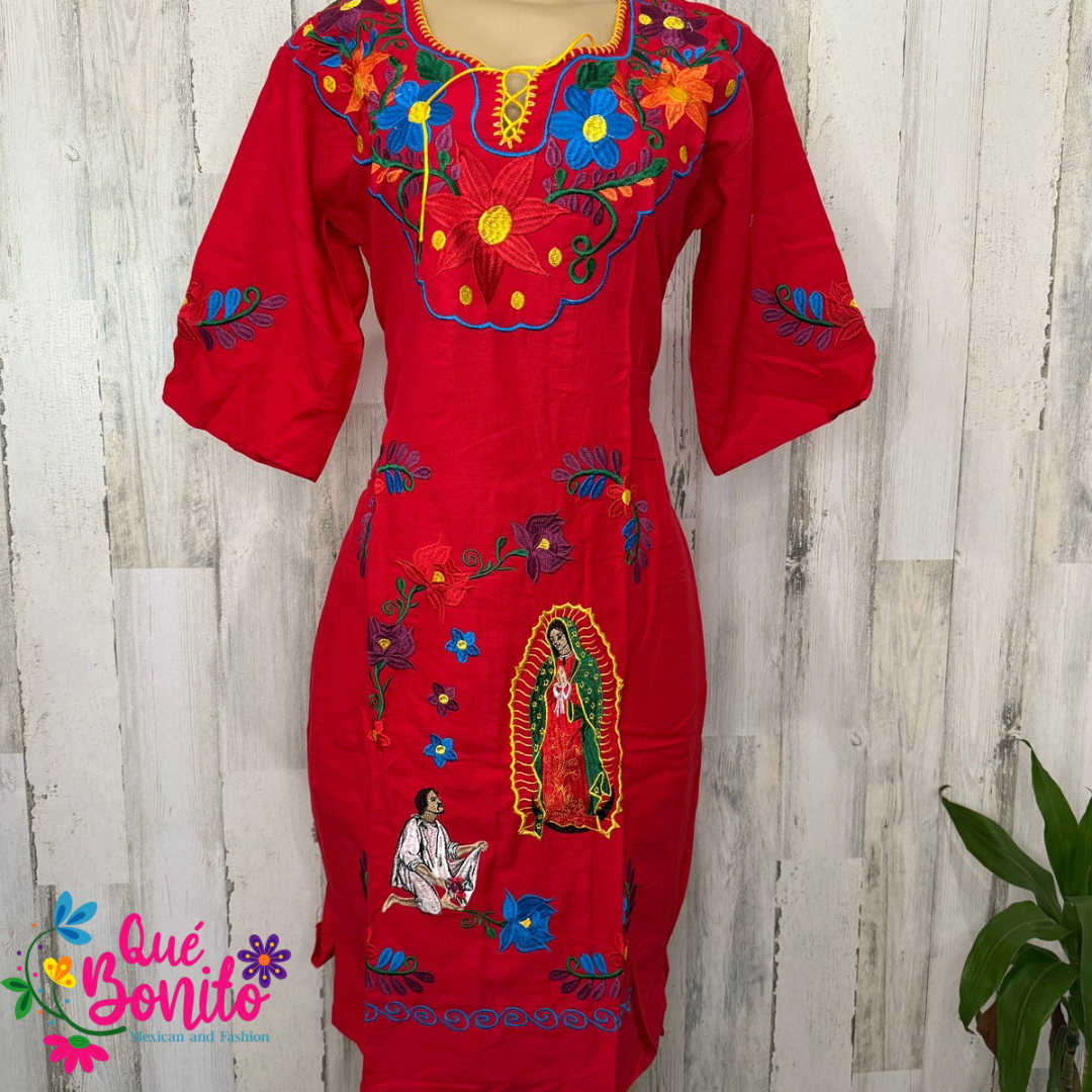 Traditional Virgen de Guadalupe Dress Que Bonito Mexican and Fashion