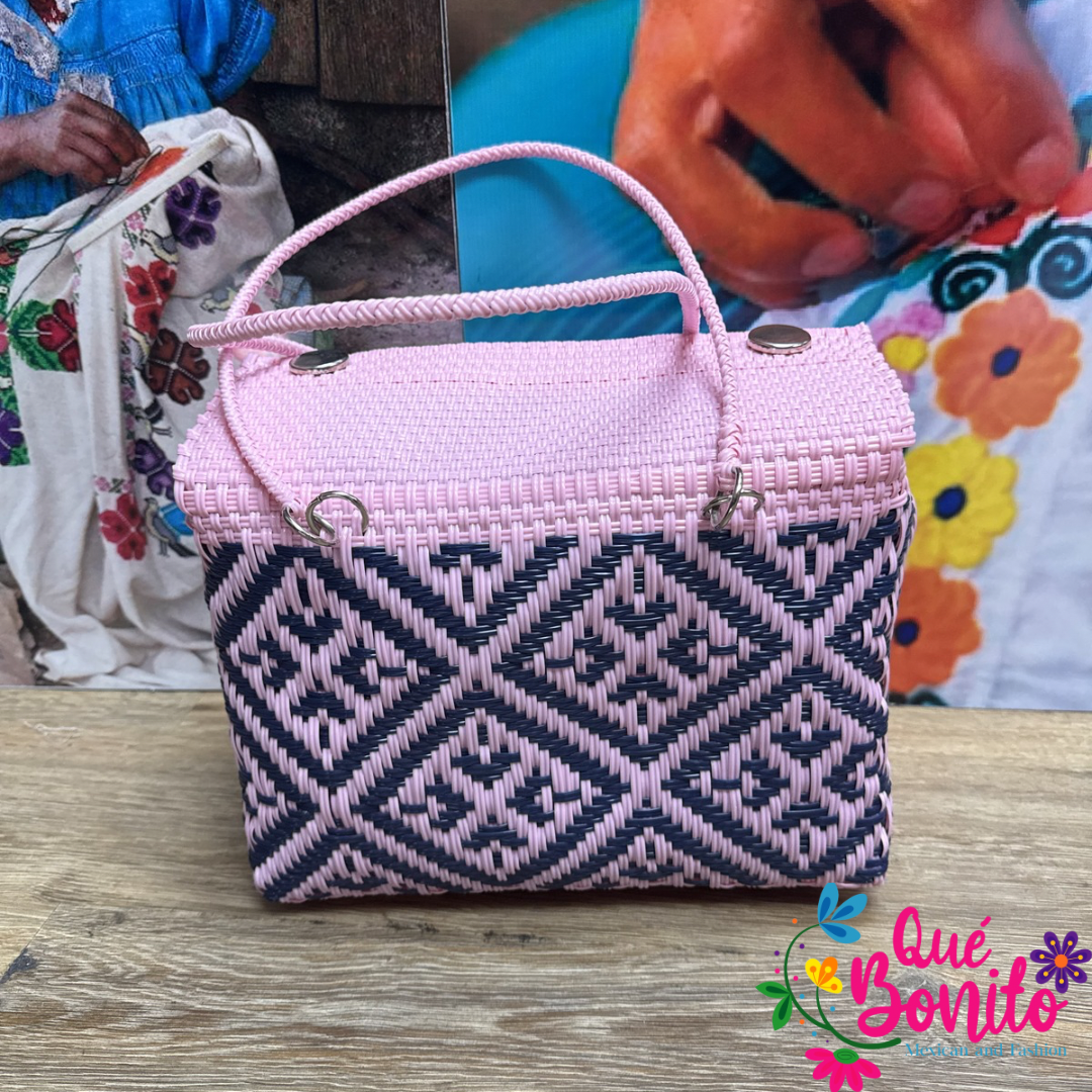 Lunch Box Hand Woven Recycled Plastic Hand Crafted