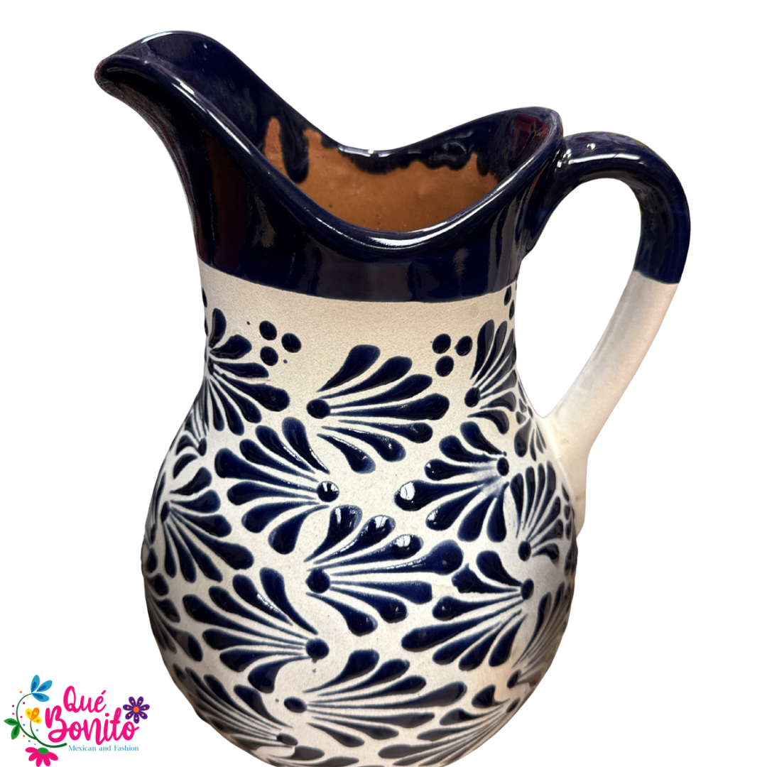 Pitcher with Six Cups Lead Free Handcrafted Each Set is Very Unique