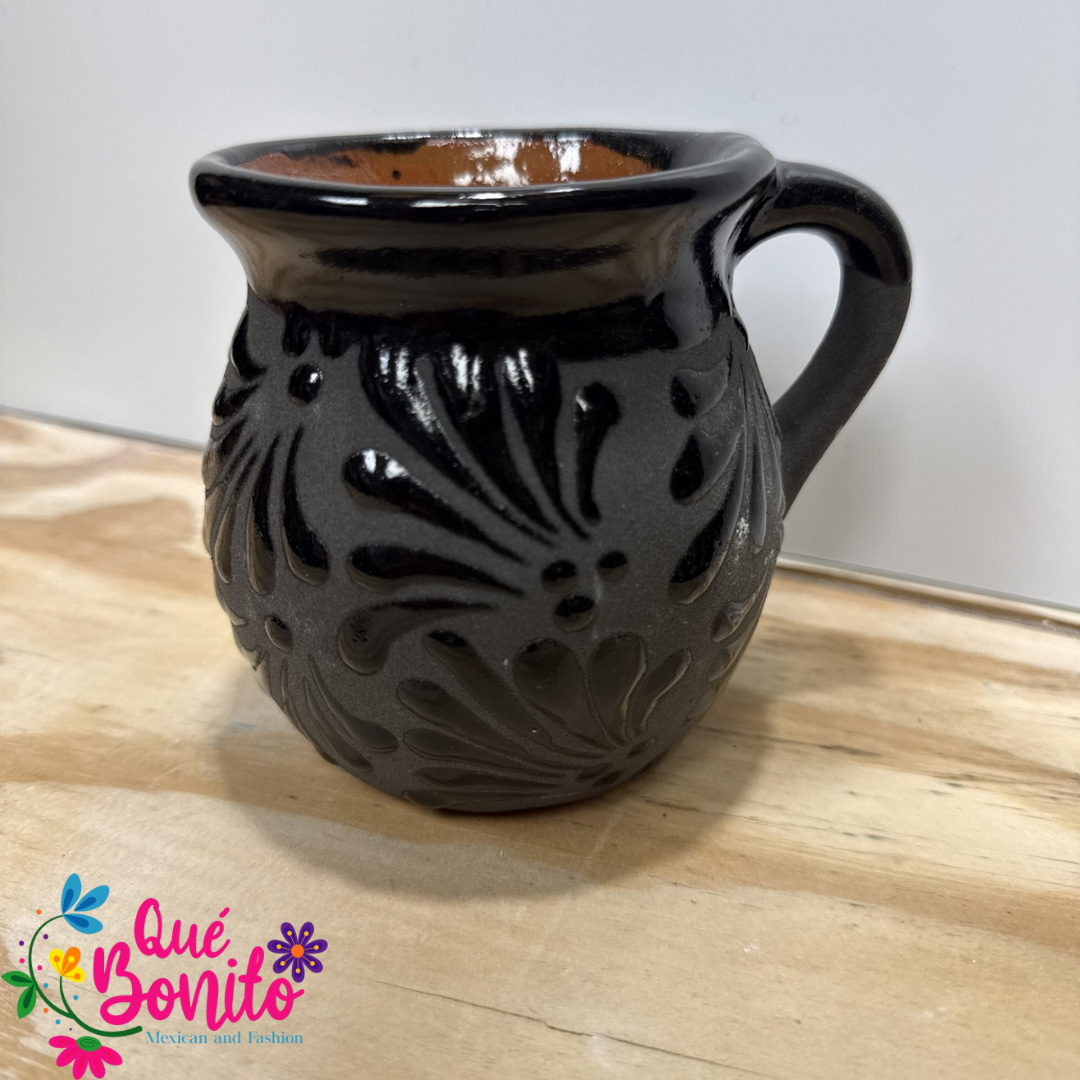 Traditional Cup for Hot Chocolate, Coffe or Tea Handcrafted Lead Free Black Color