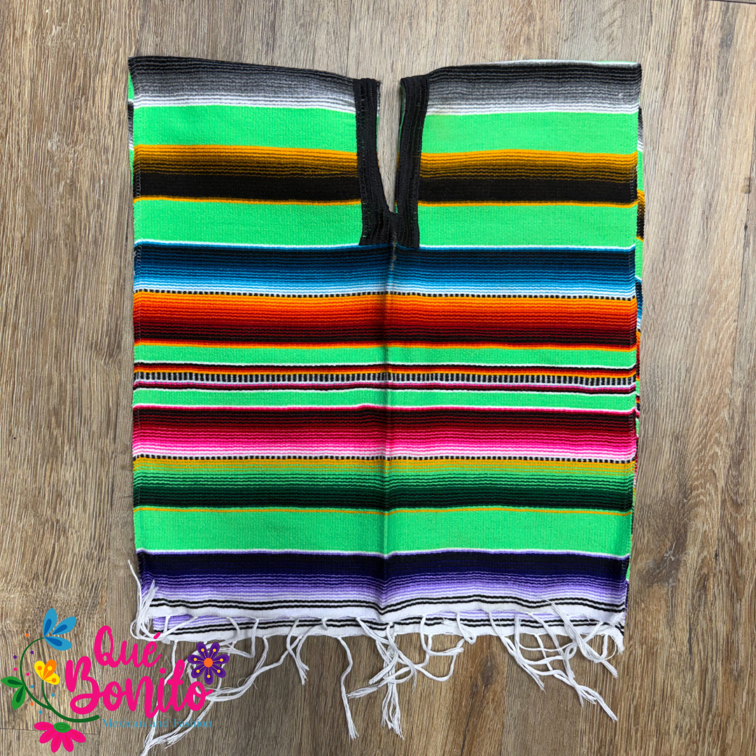 Small Poncho Traditional Sarape Style for Special Occasions.