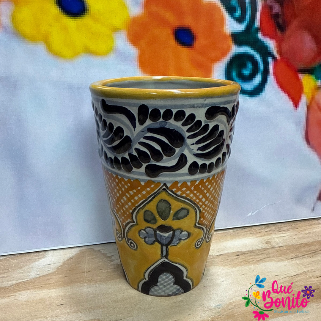 Fine Talavera Cup for Water Hand Crafted Unique Styles