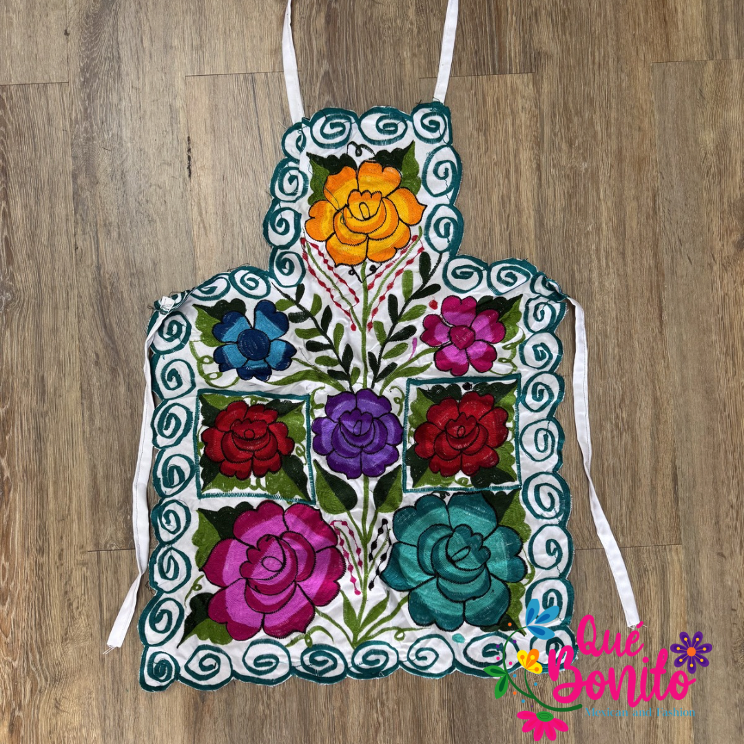 Floral Apron One Size with Adjustable Straps