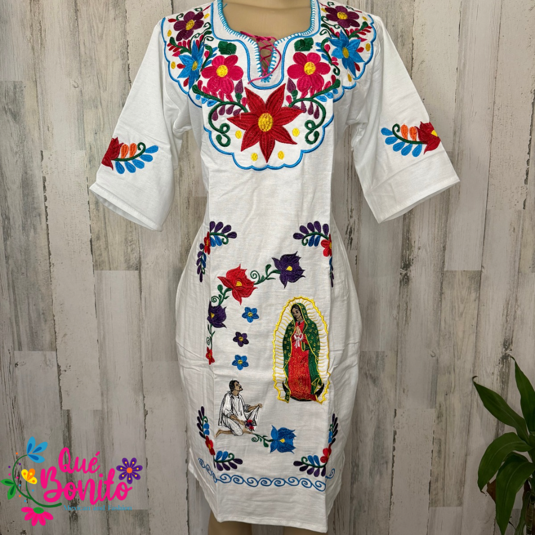 Traditional Virgen de Guadalupe Dress Que Bonito Mexican and Fashion