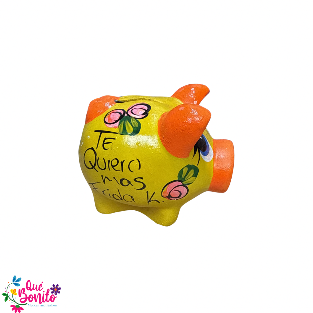 My First Piggy Bank Ceramic Hand Crafted 3.5”