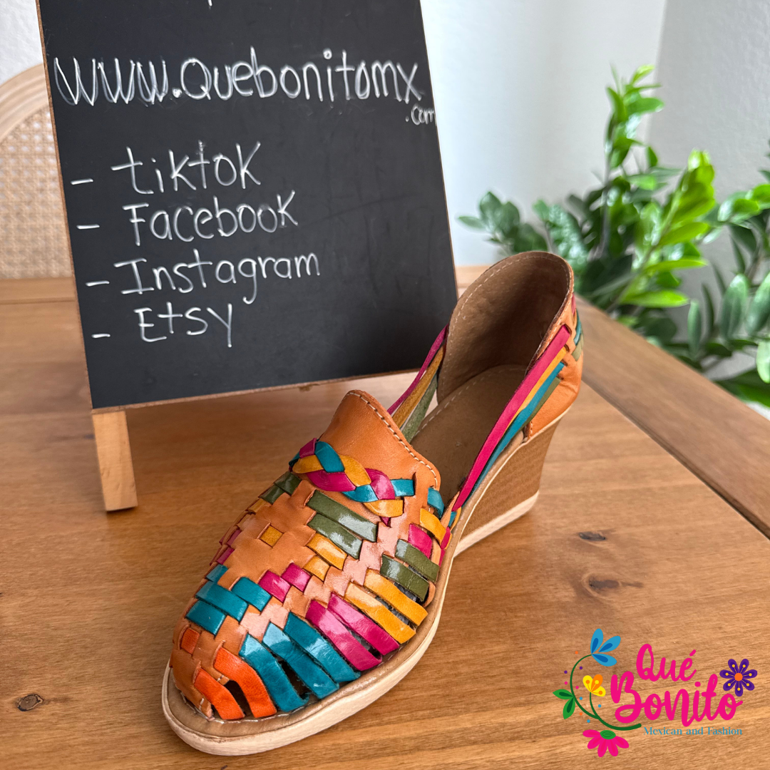 Hand Woven Leather 3” Heel