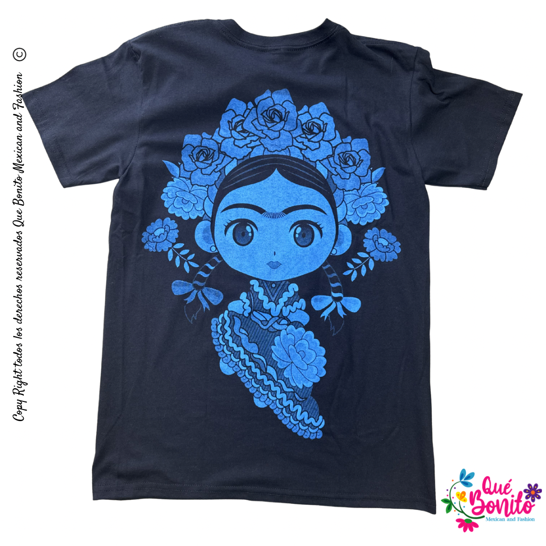 Frida Shirt Multicolor Que Bonito Mexican and Fashion