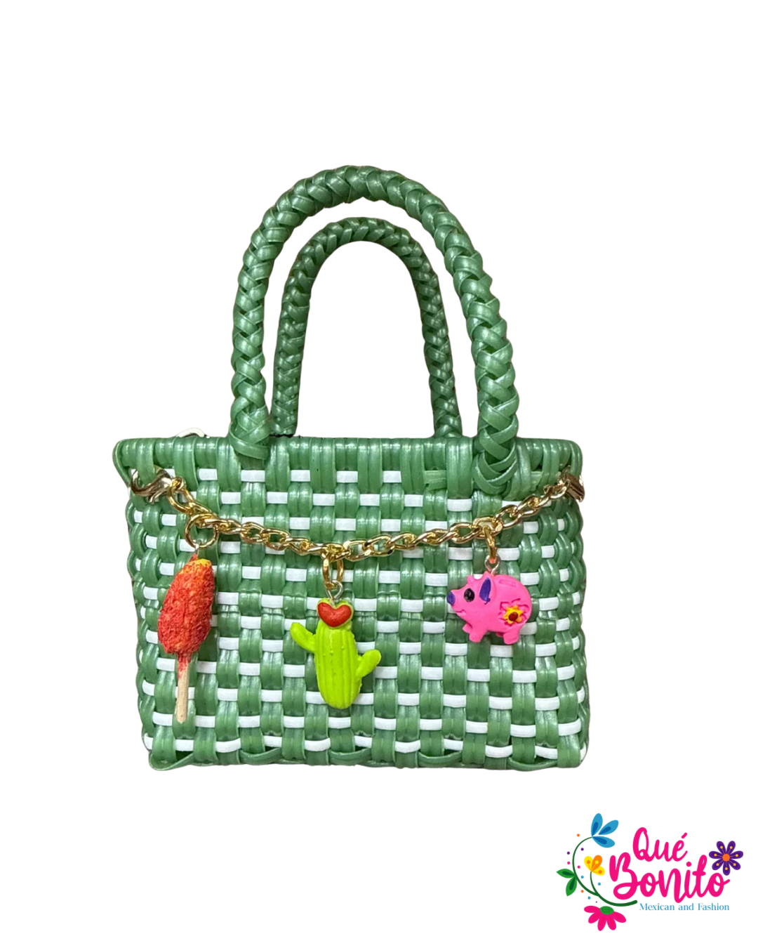Little Hand Woven Bag with Chain