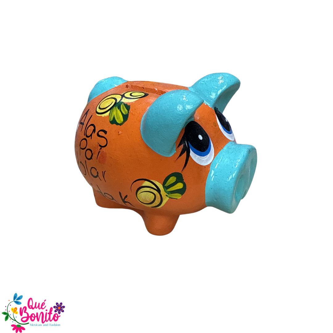 My First Piggy Bank Ceramic Hand Crafted 3.5”