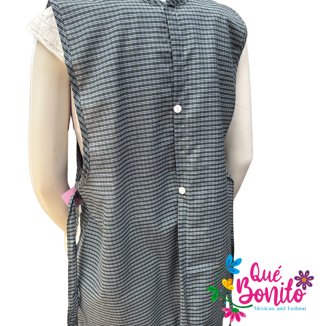 Polyester Maria Apron with Strings on the Side and Bottoms in the Back