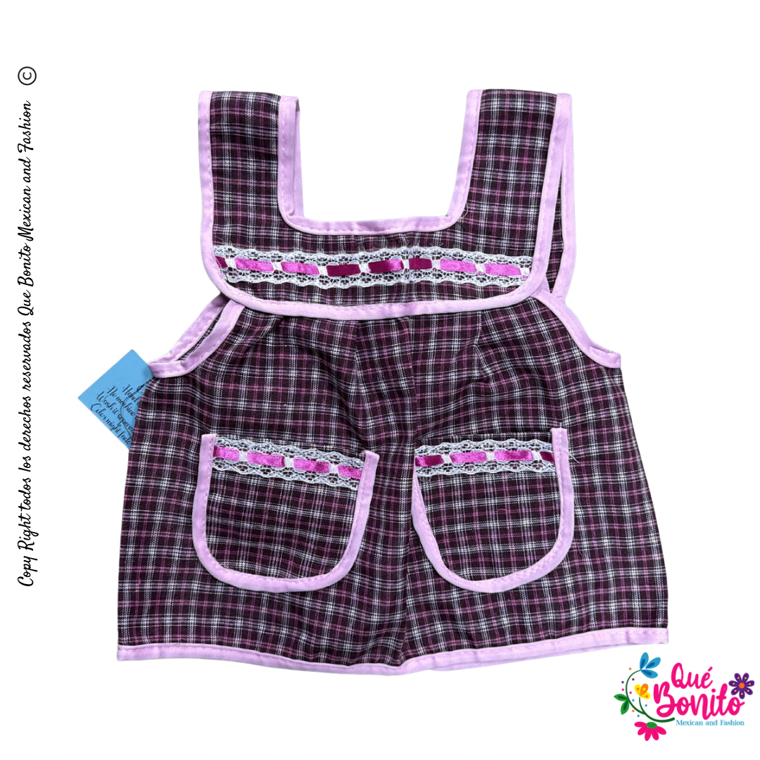 Size 2T Apron for Girls w/Pockets