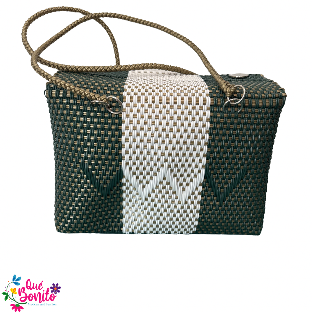 Lunch Box Hand Woven Recycled Plastic Hand Crafted