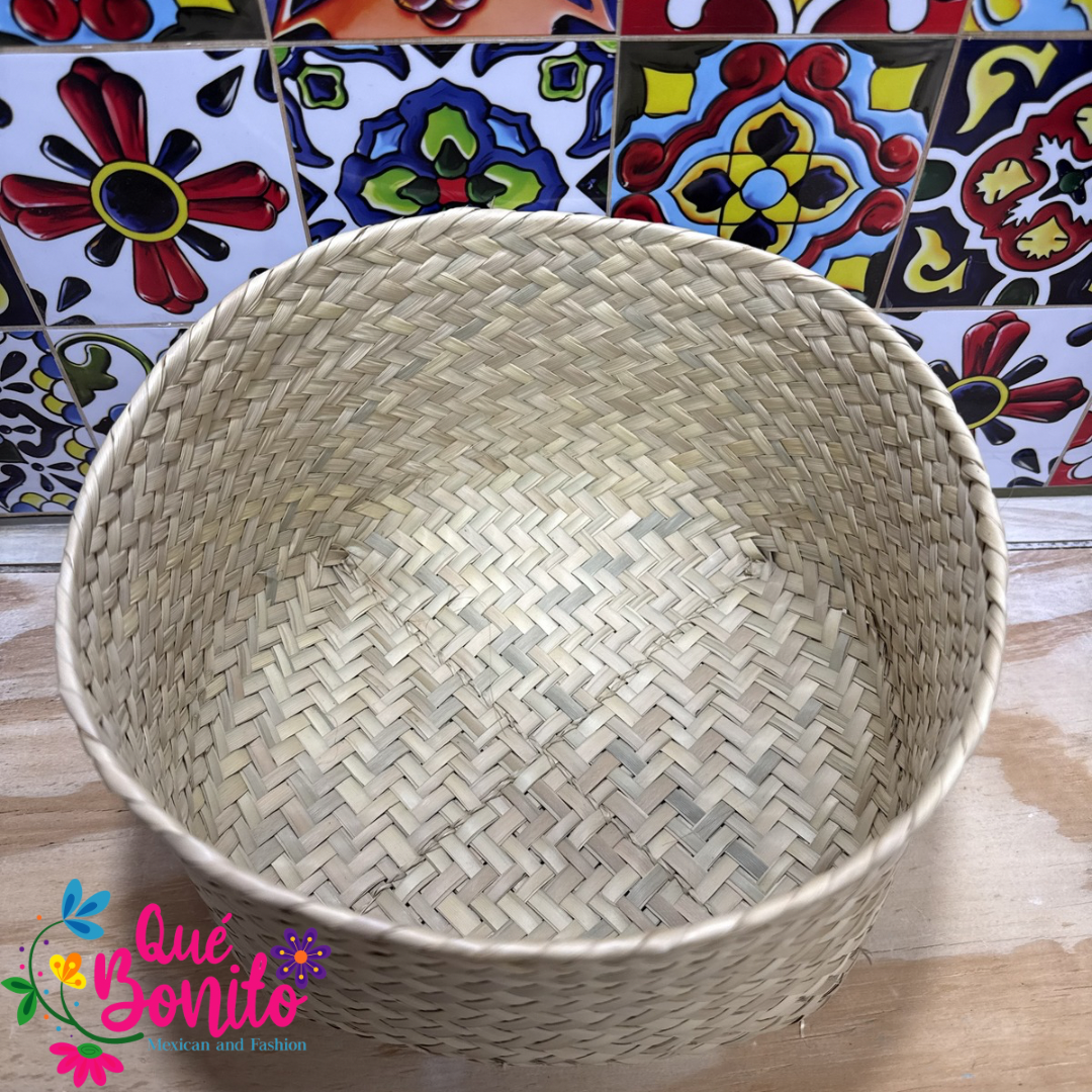 Traditional Woven  Container Palm Tree Handcrafted