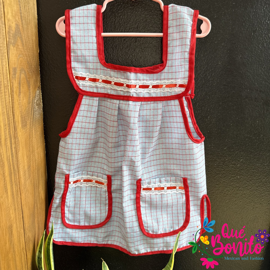 Size 6T Apron for Girls w/Pockets