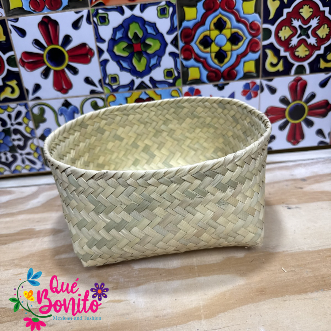 Traditional Woven  Container Palm Tree Handcrafted