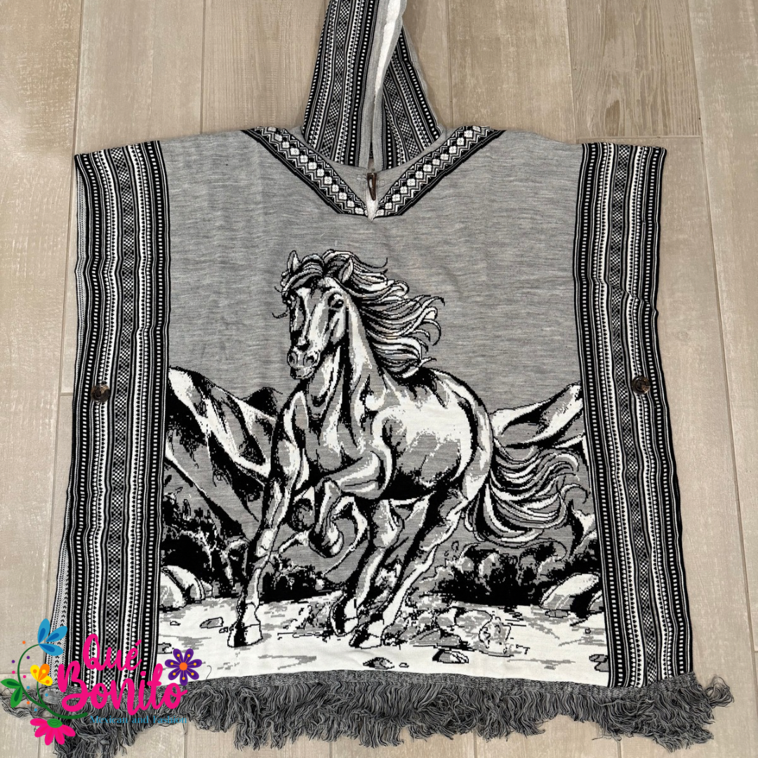 Horse Poncho Warm and Cozy Unisex