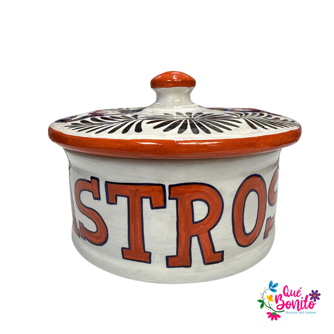 Tortilla Warmer with Lid Hand Painted