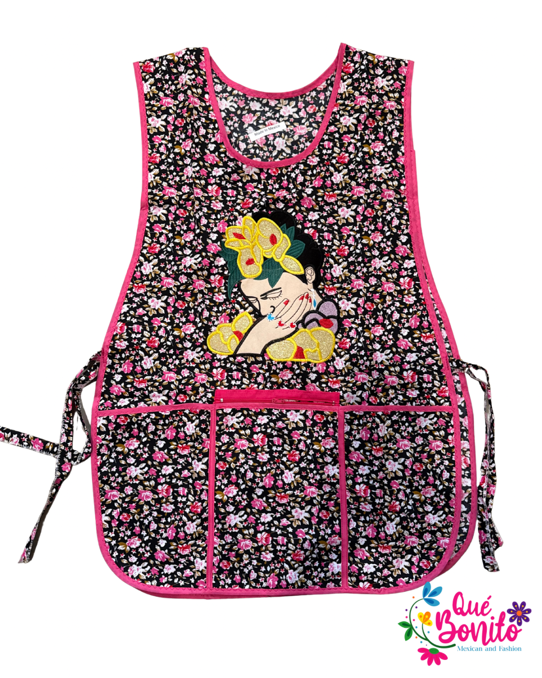 Catalina Polyester Apron Both Sides with Strings on the Side with Three Pockets and Zipper