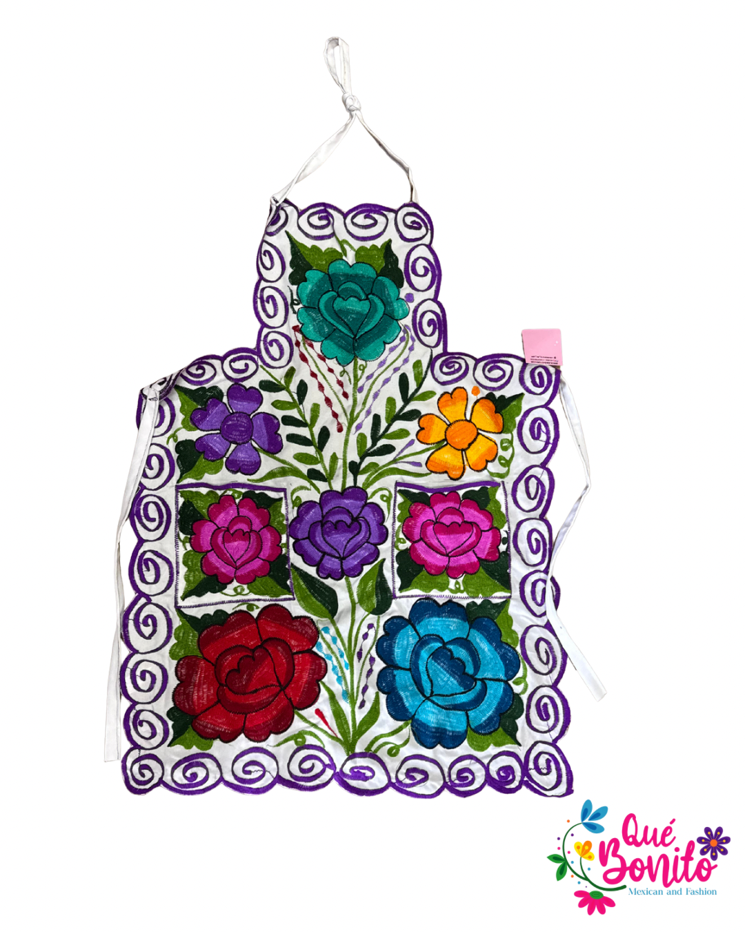 Floral Apron One Size with Adjustable Straps