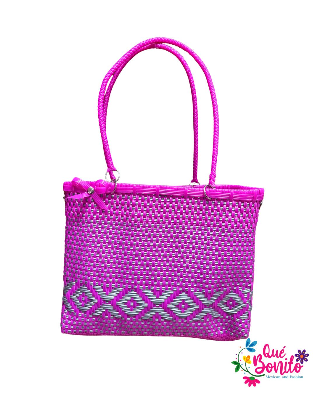 Hand Made Woven Bag Unique Colors 9”x12”