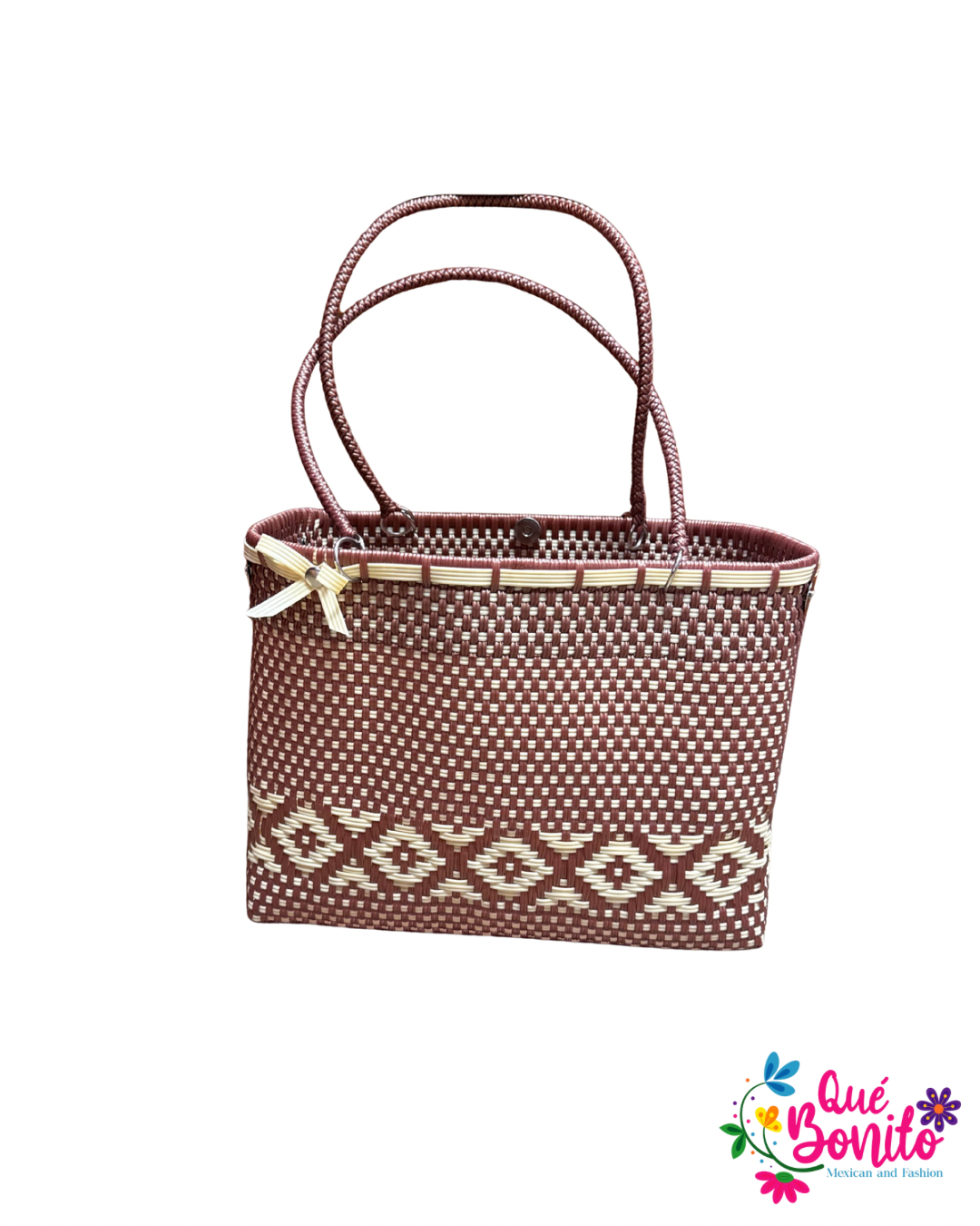 Hand Made Woven Bag Unique Colors 9”x12”