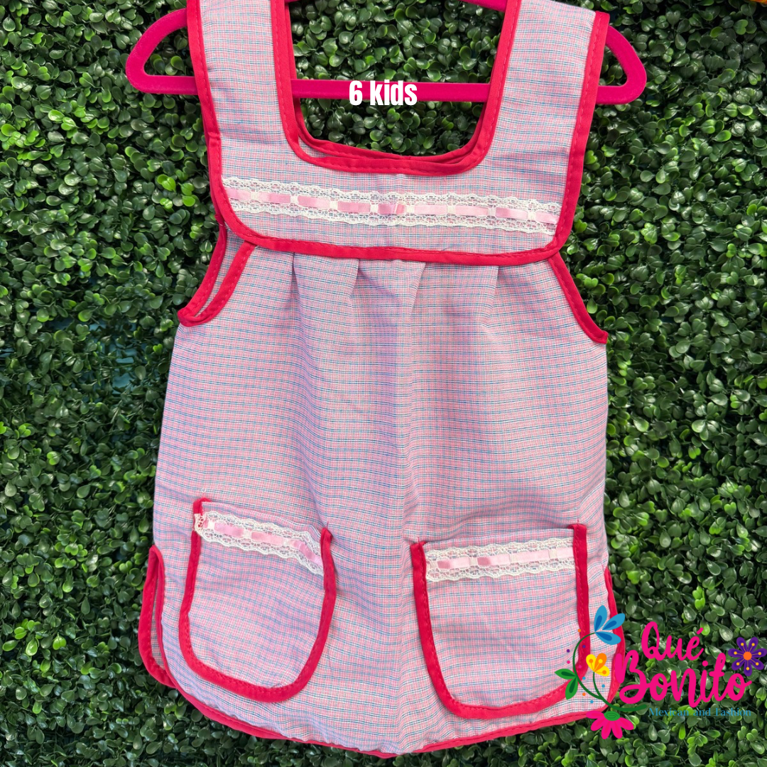 Size 6T Apron for Girls w/Pockets