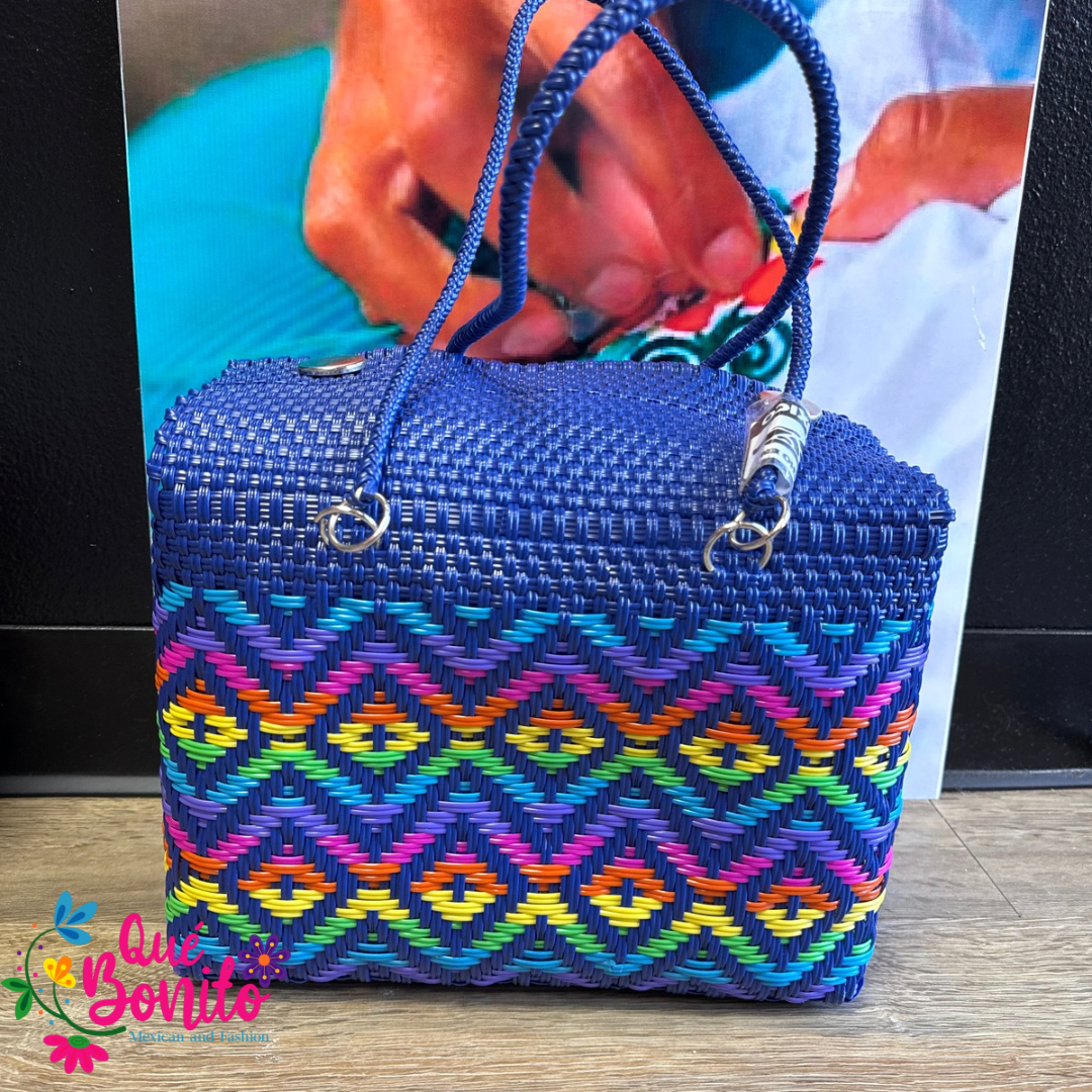 Lunch Box Hand Woven Recycled Plastic Hand Crafted