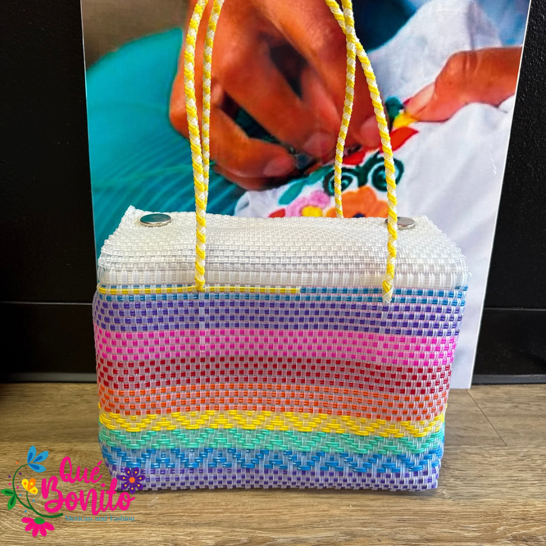 Lunch Box Hand Woven Recycled Plastic Hand Crafted